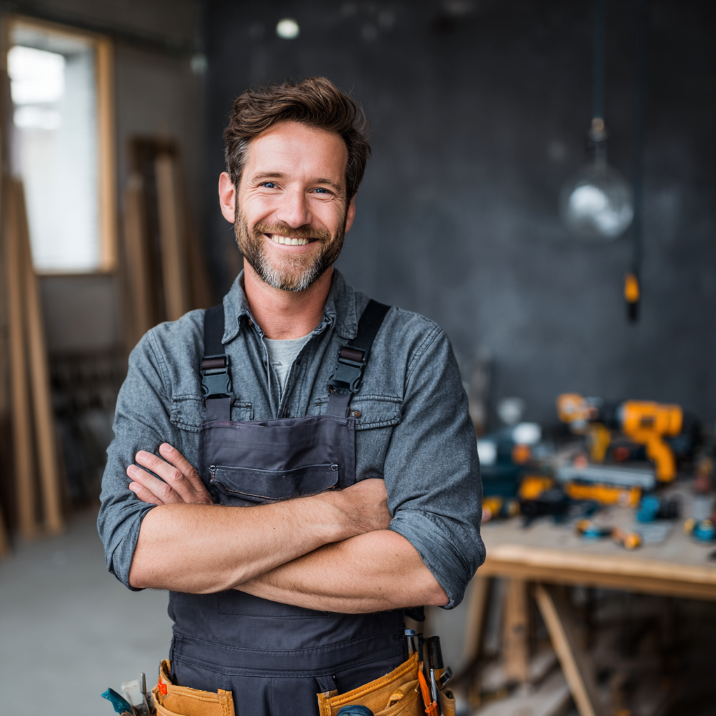 Happy business owner with successful marketing